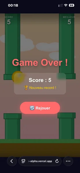 Mini-jeu personnalisé sur smartphone