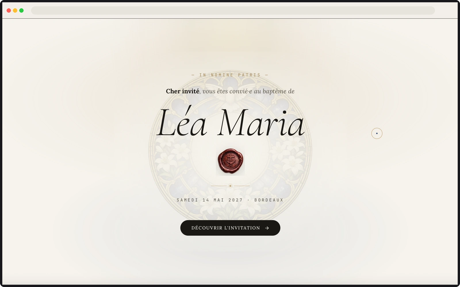 Site one-page desktop Lumen